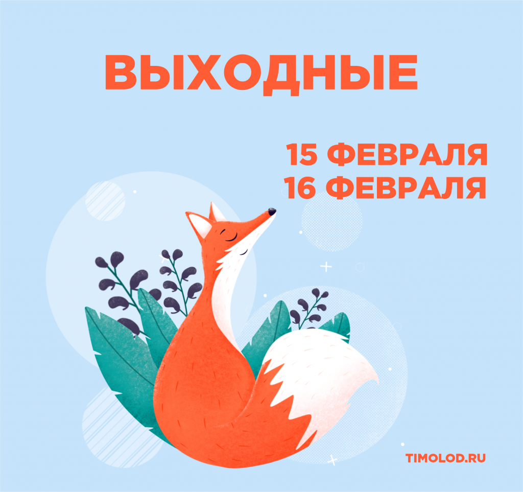 15 февраля выходной